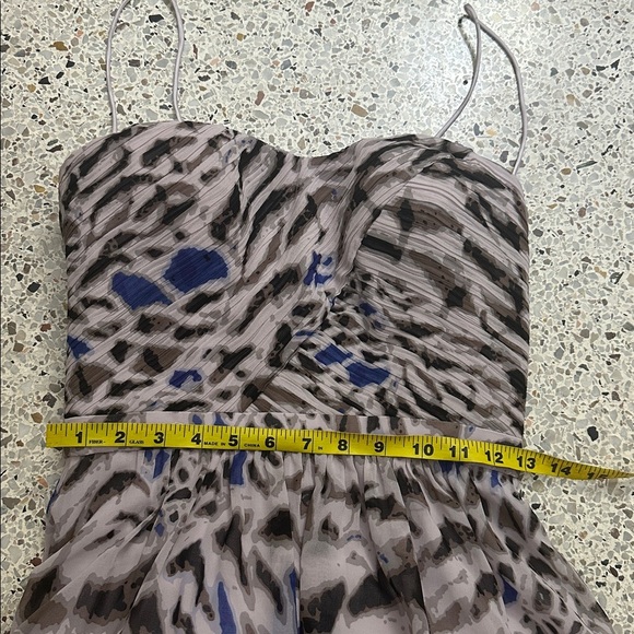 Erin Fetherston pink lavender print gown maxi dress 2 - Picture 5 of 8